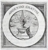 Picture 18 of 33 from Quinquagena symbolorum heroica, in praecipua capita et dogmata S. regulae sanctissimi monachorum patris et legislatoris Benedicti, omnium justorum spiritu pleni : ad recolligendum animum horis succisivis concepta, et exegesibus brevibus metrico-prosaicis asceticis illustrata (1741), leaf 59