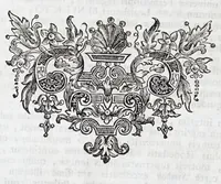 An illustration from Quinquagena symbolorum heroica, in praecipua capita et dogmata S. regulae sanctissimi monachorum patris et legislatoris Benedicti, omnium justorum spiritu pleni : ad recolligendum animum horis succisivis concepta, et exegesibus brevibus metrico-prosaicis asceticis illustrata (1741)