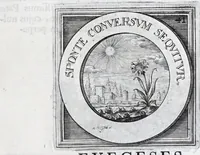 Picture 26 of 33 from Quinquagena symbolorum heroica, in praecipua capita et dogmata S. regulae sanctissimi monachorum patris et legislatoris Benedicti, omnium justorum spiritu pleni : ad recolligendum animum horis succisivis concepta, et exegesibus brevibus metrico-prosaicis asceticis illustrata (1741), leaf 91