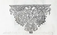 An illustration from Quinquagena symbolorum heroica, in praecipua capita et dogmata S. regulae sanctissimi monachorum patris et legislatoris Benedicti, omnium justorum spiritu pleni : ad recolligendum animum horis succisivis concepta, et exegesibus brevibus metrico-prosaicis asceticis illustrata (1741)