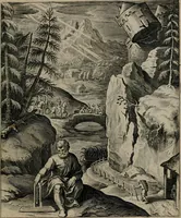 An illustration from Quinti Horatii Flacci emblemata : imaginibus in aes incisis, notisq[ue], illustrata (1612)