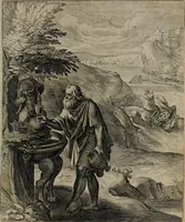 An illustration from Quinti Horatii Flacci emblemata : imaginibus in aes incisis, notisq[ue], illustrata (1612)