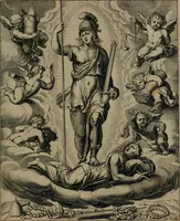 An illustration from Quinti Horatii Flacci emblemata : imaginibus in aes incisis, notisq[ue], illustrata (1612)