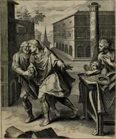 An illustration from Quinti Horatii Flacci emblemata : imaginibus in aes incisis, notisq[ue], illustrata (1612)