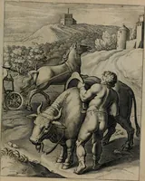 An illustration from Quinti Horatii Flacci emblemata : imaginibus in aes incisis, notisq[ue], illustrata (1612)