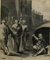 An illustration from Quinti Horatii Flacci emblemata : imaginibus in aes incisis, notisq[ue], illustrata (1612)