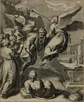 An illustration from Quinti Horatii Flacci emblemata : imaginibus in aes incisis, notisq[ue], illustrata (1612)