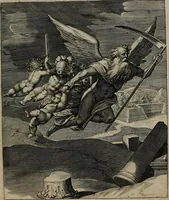 An illustration from Quinti Horatii Flacci emblemata : imaginibus in aes incisis, notisq[ue], illustrata (1612)