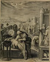 An illustration from Quinti Horatii Flacci emblemata : imaginibus in aes incisis, notisq[ue], illustrata (1612)