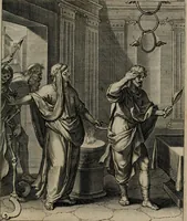 An illustration from Quinti Horatii Flacci emblemata : imaginibus in aes incisis, notisq[ue], illustrata (1612)