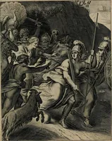 An illustration from Quinti Horatii Flacci emblemata : imaginibus in aes incisis, notisq[ue], illustrata (1612)