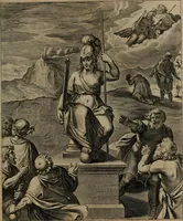 An illustration from Quinti Horatii Flacci emblemata : imaginibus in aes incisis, notisq[ue], illustrata (1612)