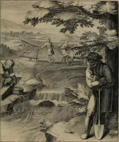 An illustration from Quinti Horatii Flacci emblemata : imaginibus in aes incisis, notisq[ue], illustrata (1612)