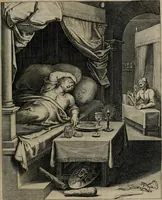 An illustration from Quinti Horatii Flacci emblemata : imaginibus in aes incisis, notisq[ue], illustrata (1612)