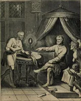 An illustration from Quinti Horatii Flacci emblemata : imaginibus in aes incisis, notisq[ue], illustrata (1612)