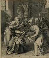An illustration from Quinti Horatii Flacci emblemata : imaginibus in aes incisis, notisq[ue], illustrata (1612)