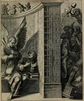 An illustration from Quinti Horatii Flacci emblemata : imaginibus in aes incisis, notisq[ue], illustrata (1612)