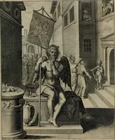 An illustration from Quinti Horatii Flacci emblemata : imaginibus in aes incisis, notisq[ue], illustrata (1612)