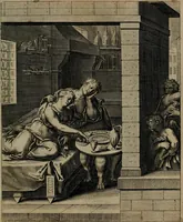 An illustration from Quinti Horatii Flacci emblemata : imaginibus in aes incisis, notisq[ue], illustrata (1612)