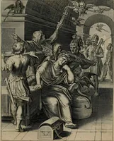 An illustration from Quinti Horatii Flacci emblemata : imaginibus in aes incisis, notisq[ue], illustrata (1612)