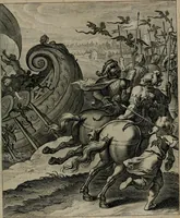 An illustration from Quinti Horatii Flacci emblemata : imaginibus in aes incisis, notisq[ue], illustrata (1612)