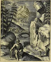 Picture 44 of 104 from Quinti Horatii Flacci emblemata imaginibus in æs incis, notisq́; illustrata (1612), leaf 102