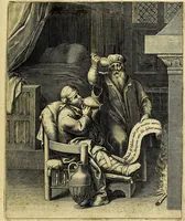 Picture 51 of 104 from Quinti Horatii Flacci emblemata imaginibus in æs incis, notisq́; illustrata (1612), leaf 116