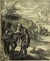 An illustration from Quinti Horatii Flacci emblemata imaginibus in æs incis, notisq́; illustrata (1612)