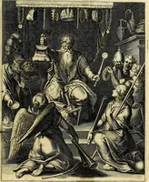Picture 58 of 104 from Quinti Horatii Flacci emblemata imaginibus in æs incis, notisq́; illustrata (1612), leaf 130