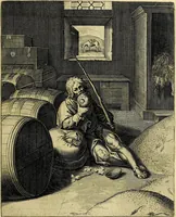 Picture 61 of 104 from Quinti Horatii Flacci emblemata imaginibus in æs incis, notisq́; illustrata (1612), leaf 136