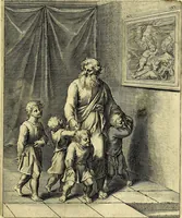 Picture 66 of 104 from Quinti Horatii Flacci emblemata imaginibus in æs incis, notisq́; illustrata (1612), leaf 146