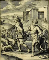 An illustration from Quinti Horatii Flacci emblemata imaginibus in æs incis, notisq́; illustrata (1612)