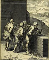 An illustration from Quinti Horatii Flacci emblemata imaginibus in æs incis, notisq́; illustrata (1612)