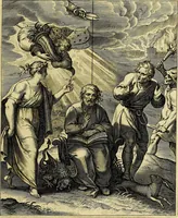 An illustration from Quinti Horatii Flacci emblemata imaginibus in æs incis, notisq́; illustrata (1612)