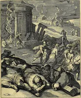 An illustration from Quinti Horatii Flacci emblemata imaginibus in æs incis, notisq́; illustrata (1612)