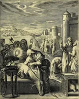 An illustration from Quinti Horatii Flacci emblemata imaginibus in æs incis, notisq́; illustrata (1612)