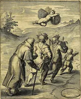 Picture 100 of 104 from Quinti Horatii Flacci emblemata imaginibus in æs incis, notisq́; illustrata (1612), leaf 212