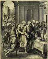 Picture 11 of 104 from Quinti Horatii Flacci emblemata imaginibus in æs incis, notisq́; illustrata (1612), leaf 32