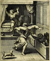 Picture 12 of 104 from Quinti Horatii Flacci emblemata imaginibus in æs incis, notisq́; illustrata (1612), leaf 34