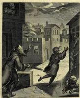 An illustration from Quinti Horatii Flacci emblemata imaginibus in æs incis, notisq́; illustrata (1612)