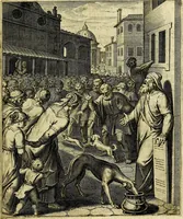 An illustration from Quinti Horatii Flacci emblemata imaginibus in æs incis, notisq́; illustrata (1612)