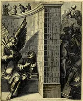 Picture 26 of 104 from Quinti Horatii Flacci emblemata imaginibus in æs incis, notisq́; illustrata (1612), leaf 64