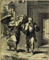 Picture 27 of 104 from Quinti Horatii Flacci emblemata imaginibus in æs incis, notisq́; illustrata (1612), leaf 66