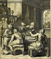 An illustration from Quinti Horatii Flacci emblemata imaginibus in æs incis, notisq́; illustrata (1612)