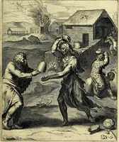 Picture 39 of 104 from Quinti Horatii Flacci emblemata imaginibus in æs incis, notisq́; illustrata (1612), leaf 90