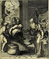 Picture 42 of 104 from Quinti Horatii Flacci emblemata imaginibus in æs incis, notisq́; illustrata (1612), leaf 96