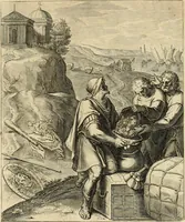 An illustration from Quinti Horatij Flacci Emblemata : imaginibus in aes incisis, notis[que] illustrata (1612)