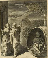 Picture 54 of 107 from Quinti Horatij Flacci Emblemata : imaginibus in aes incisis, notis[que] illustrata (1612), leaf 112