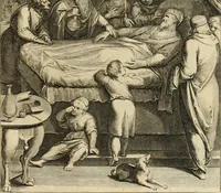 An illustration from Quinti Horatij Flacci Emblemata : imaginibus in aes incisis, notis[que] illustrata (1612)
