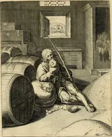 An illustration from Quinti Horatij Flacci Emblemata : imaginibus in aes incisis, notis[que] illustrata (1612)